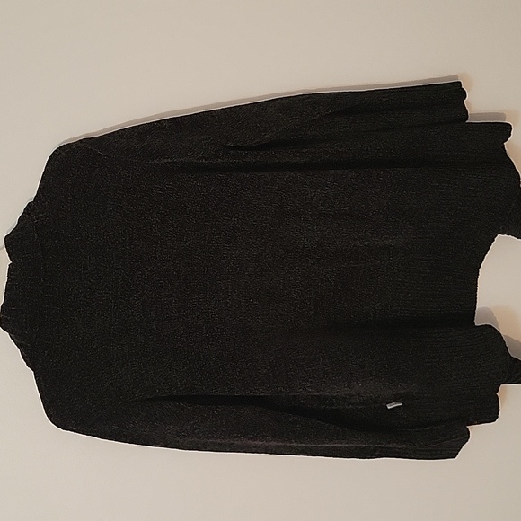 Orvis Black Open Cardigan Sweater, Size Large - Picture 5 of 10